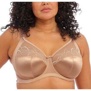 Elomi Cate Embroidered Full Cup Banded Underwire Bra 44DD Hazel BRAND NEW NWT